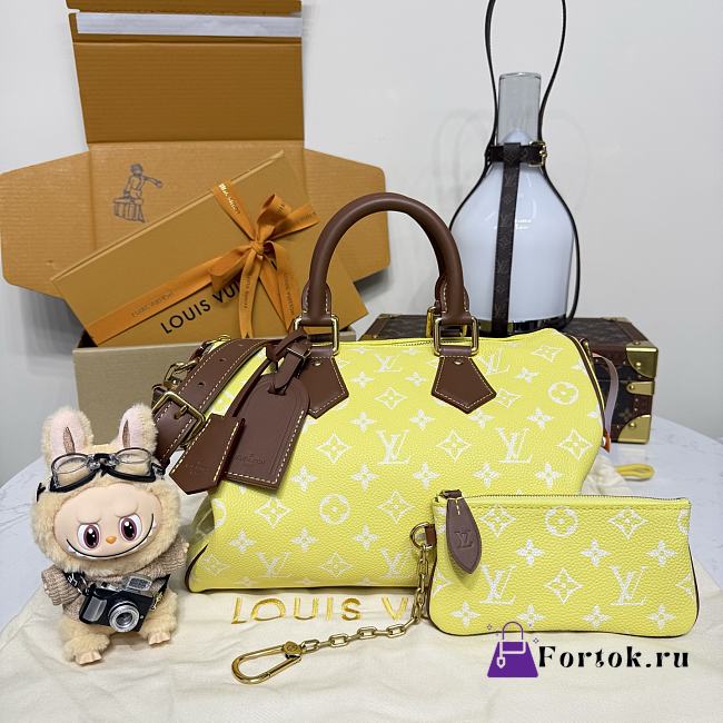 Fortok Louis Vuitton Speedy P9 Bandoulière 30 M15242 Yuzu 32*18*22.5cm - 1