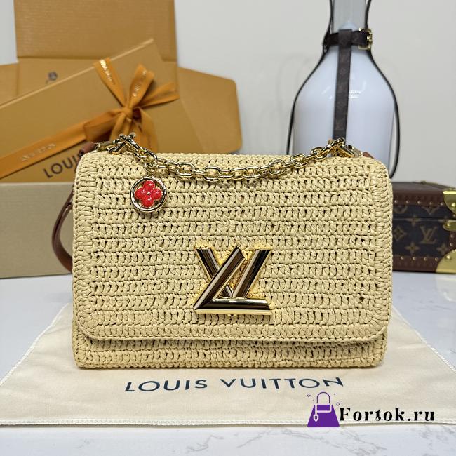 Fortok Louis Vuitton TWIST SLIM Raffia 19*7*15cm - 1