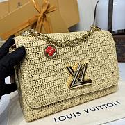 Fortok Louis Vuitton TWIST SLIM Raffia 19*7*15cm - 4