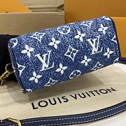 Fortok Louis Vuitton Speedy Denim Blue 16*10*7.5cm - 2