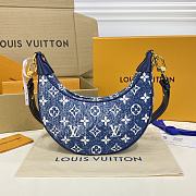 Fortok Louis Vuitton Loop Bag in Monogram Denim 23*13*6cm - 6