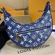 Fortok Louis Vuitton Loop Bag in Monogram Denim 23*13*6cm - 5