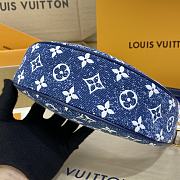 Fortok Louis Vuitton Loop Bag in Monogram Denim 23*13*6cm - 3