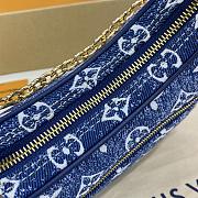 Fortok Louis Vuitton Loop Bag in Monogram Denim 23*13*6cm - 2