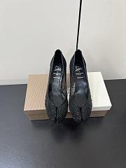 Fortok Christian Louboutin CL x MM6 Maison Margiela 25 Bridiela Una Strass Black 6.5cm - 2