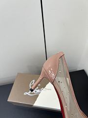 Fortok Christian Louboutin CL x MM6 Maison Margiela 25 Bridiela Una Strass Beige 6.5cm - 6