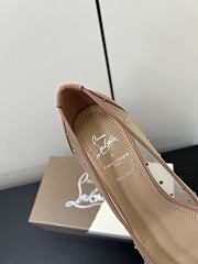 Fortok Christian Louboutin CL x MM6 Maison Margiela 25 Bridiela Una Strass Beige 6.5cm - 4