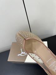 Fortok Christian Louboutin CL x MM6 Maison Margiela 25 Bridiela Una Strass Beige 6.5cm - 2