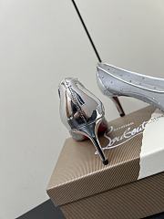 Fortok Christian Louboutin CL x MM6 Maison Margiela 25 Bridiela Una Strass White 6.5cm - 5