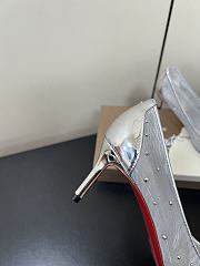 Fortok Christian Louboutin CL x MM6 Maison Margiela 25 Bridiela Una Strass White 6.5cm - 2