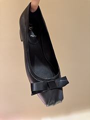 Fortok Christian Louboutin 25ss Mamaflirt 30 Bow-embellished Leather Slingback Pumps Black - 6