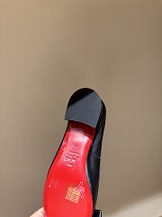Fortok Christian Louboutin 25ss Mamaflirt 30 Bow-embellished Leather Slingback Pumps Black - 3