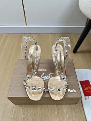Fortok Christian Louboutin Rosalie Jewel Gold 10.5cm - 1