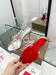 Fortok Christian Louboutin Rosalie Jewel Silver 10.5cm - 6