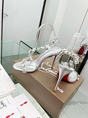 Fortok Christian Louboutin Rosalie Jewel Silver 10.5cm - 3
