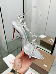 Fortok Christian Louboutin Rosalie Jewel Silver 10.5cm - 2