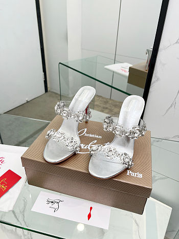 Fortok Christian Louboutin Just Jewel Silver 10.5cm