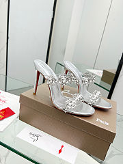 Fortok Christian Louboutin Just Jewel Silver 10.5cm - 5