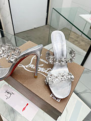 Fortok Christian Louboutin Just Jewel Silver 10.5cm - 3