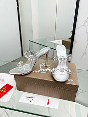 Fortok Christian Louboutin Just Jewel Silver 10.5cm - 2