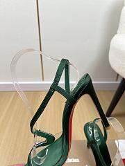 Fortok Christian Louboutin Rosalie Red Carpet Green 10.5cm - 5