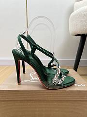 Fortok Christian Louboutin Rosalie Red Carpet Green 10.5cm - 2