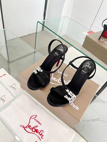 Fortok Christian Louboutin Rosalie Red Carpet Black 10.5cm