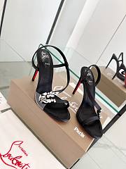 Fortok Christian Louboutin Rosalie Red Carpet Black 10.5cm - 2