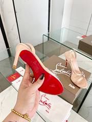Fortok Christian Louboutin Rosalie Red Carpet Beige 10.5cm - 6