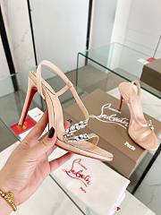 Fortok Christian Louboutin Rosalie Red Carpet Beige 10.5cm - 5