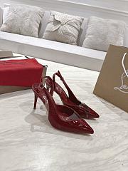Fortok Christian Louboutin Slingback Heels Red 8.5cm/10.0cm - 6