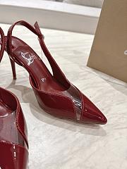 Fortok Christian Louboutin Slingback Heels Red 8.5cm/10.0cm - 4