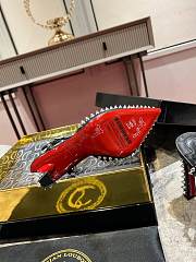 Fortok Christian Louboutin Black Spiked Bracelet Black Heels 10cm - 4