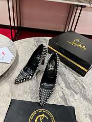 Fortok Christian Louboutin Condora Spikes 100 pumps Black 10cm - 1