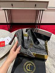 Fortok Christian Louboutin Condora Spikes 100 pumps Black 10cm - 3