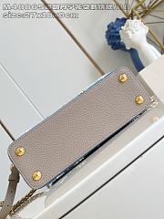 Fortok Louis Vuitton Capucines Denim Detailed With Brown Handle 17.3 x 9 x 27 cm - 6