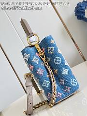 Fortok Louis Vuitton Capucines Denim Detailed With Brown Handle 17.3 x 9 x 27 cm - 2