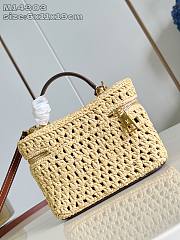 Fortok Louis Vuitton Vanity Chain Pouch Raffia 6.5 x 11.5 x 19cm - 3