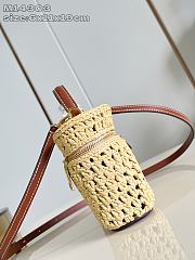 Fortok Louis Vuitton Vanity Chain Pouch Raffia 6.5 x 11.5 x 19cm - 2