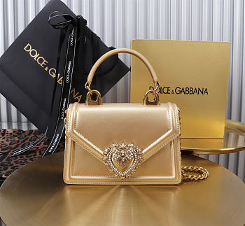 Fortok Dolce & Gabbana Devotion Bag Gold 19X4.5X13cm