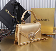 Fortok Dolce & Gabbana Devotion Bag Gold 19X4.5X13cm - 3