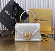 Fortok Dolce & Gabbana Devotion Bag Silver 19X4.5X13cm - 1