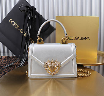 Fortok Dolce & Gabbana Devotion Bag Silver 19X4.5X13cm