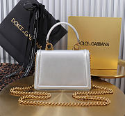 Fortok Dolce & Gabbana Devotion Bag Silver 19X4.5X13cm - 4