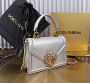 Fortok Dolce & Gabbana Devotion Bag Silver 19X4.5X13cm - 3