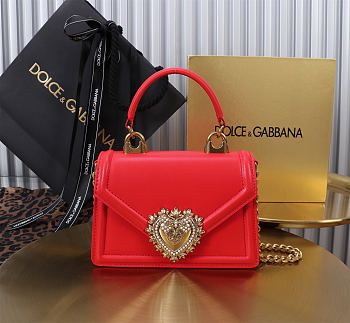 Fortok Dolce & Gabbana Devotion Bag Red 19X4.5X13cm
