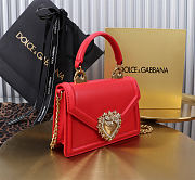 Fortok Dolce & Gabbana Devotion Bag Red 19X4.5X13cm - 6