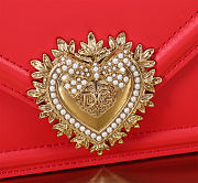Fortok Dolce & Gabbana Devotion Bag Red 19X4.5X13cm - 3