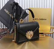 Fortok Dolce & Gabbana Devotion Bag Black 19X4.5X13cm - 4
