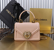 Fortok Dolce & Gabbana Devotion Bag Pink 19X4.5X13cm - 1